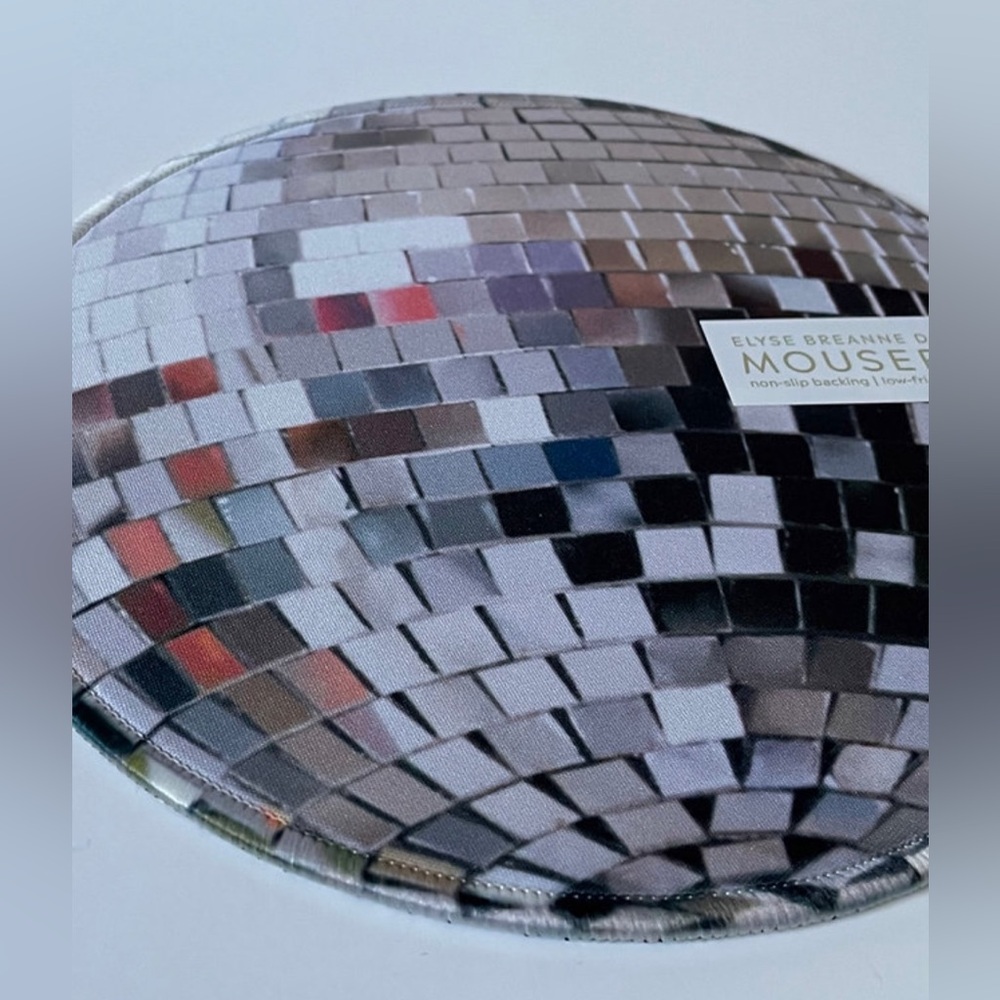 Silver Disco Mousepad